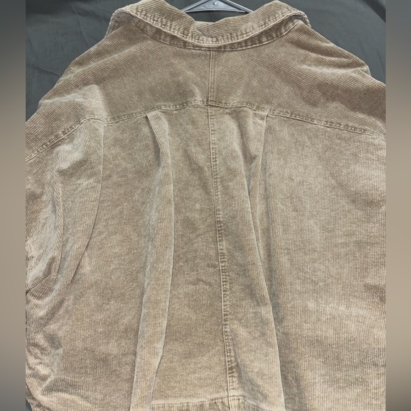 ribbed cropped corduroy jacket - Picture 3 of 3